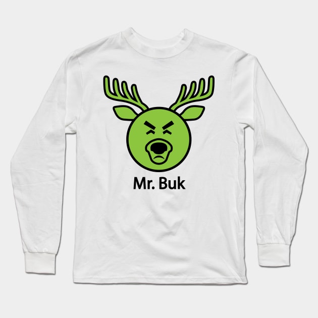 Mr. Buk (Mr. Yuk's Offspring) Long Sleeve T-Shirt by albinochicken